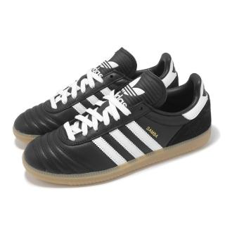 【adidas 愛迪達】休閒鞋 Samba JP 男鞋 女鞋 黑 白 皮革 膠底 復古 三葉草 愛迪達(JQ9056)
