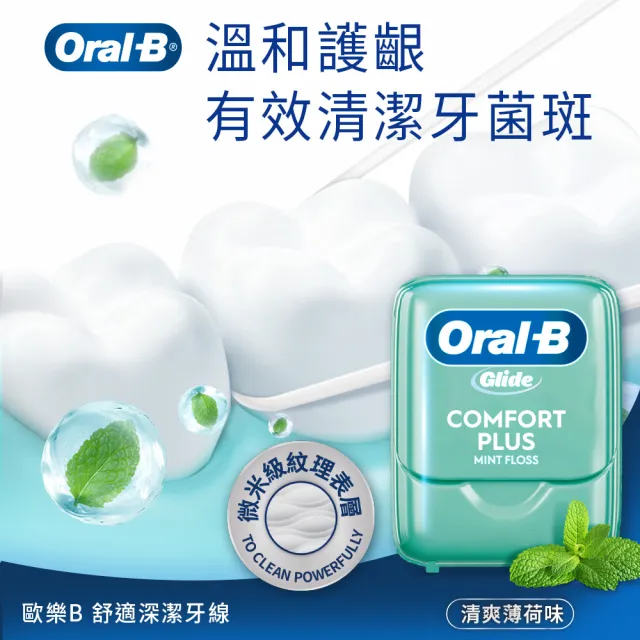 【Oral-B 歐樂B】舒適深潔牙線/ 深層潔淨牙線 任選 40公尺 x 6入