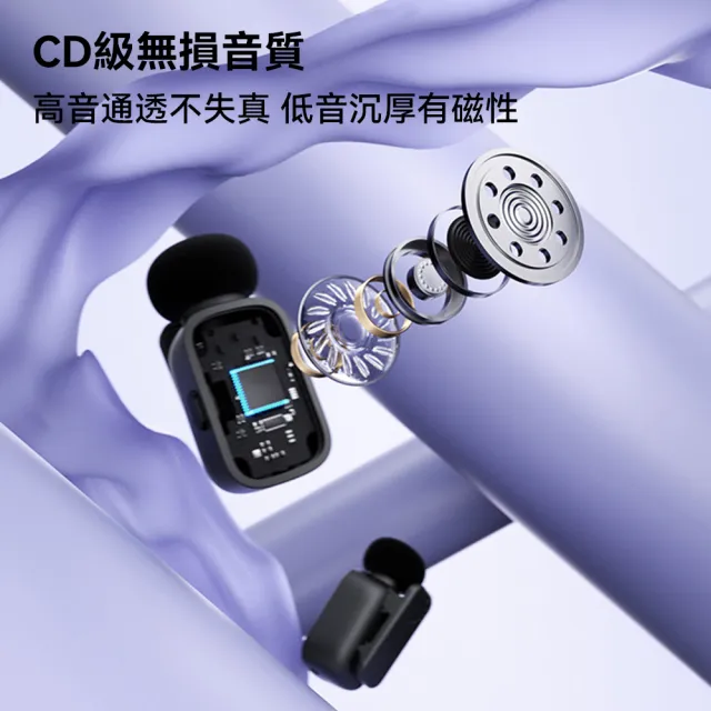 【DTAudio】迷你無線收音麥克風(蘋果安卓通用 智能降噪 即插即用 變聲器 CD級音質)