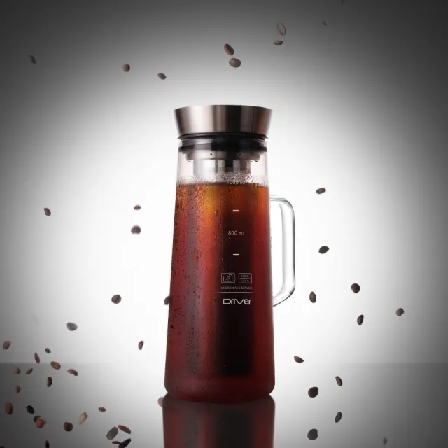 【Driver】冷熱兩用茶/冷萃咖啡壺-1000ml(冰滴咖啡 冰釀咖啡 冷水壺 泡茶壺 玻璃壺 咖啡器具 手沖咖啡)