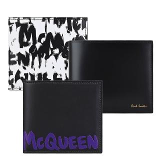 【ALEXANDER MCQUEEN】xPAUL SMITH 皮革8卡對折短夾(多款多色)