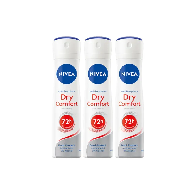 【NIVEA】止汗爽身乳液50ml/噴霧150mlx6(長效止汗配方)