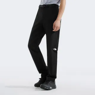 【The North Face 官方旗艦】北面男款黑色吸濕排汗可調節褲腰休閒長褲｜8BA74H0