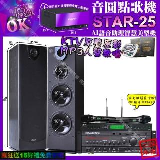 【音圓】STAR-25+AudioKingPRO-X6+PianorPA-983+JCTJ-9953(卡拉OK組合/音響設備)