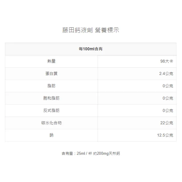 【AA 鈣杏懋】藤田鈣液劑750ml