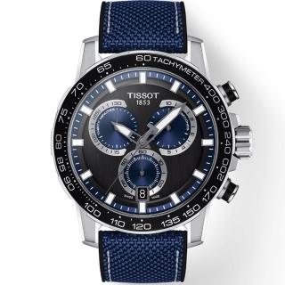 【TISSOT 天梭】Supersport 三眼計時手錶-45.5mm 開學禮 送禮 推薦(T1256171705103)