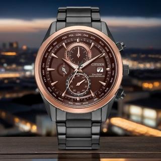 【CITIZEN 星辰】勃根地紅 光動能全球電波計時手錶 開學禮 送禮 推薦(AT8267-86X)