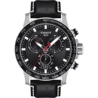 【TISSOT 天梭】Supersport 三眼計時手錶-45.5mm 開學禮 送禮 推薦(T1256171605100)