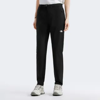 【The North Face】北面女款黑色DWR防潑水戶外徒步長褲｜8CJRJK3