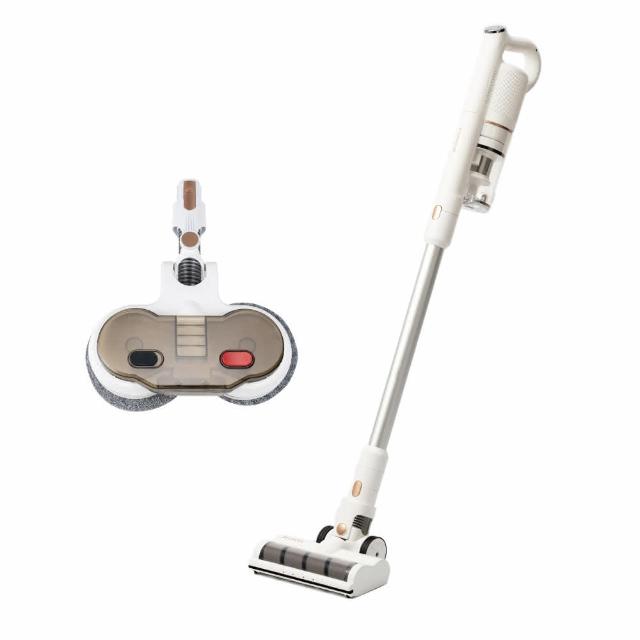 【SANSUI 山水】輕量無線吸塵器 超值濕拖組(SVC-W010 + 濕拖)