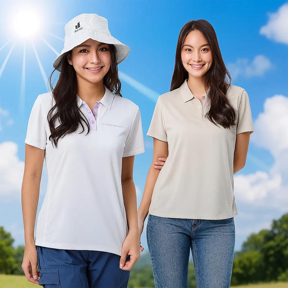 【ATUNAS 歐都納】女男款排汗透氣短袖POLO衫(A8款/防曬抗UV/戶外休閒/旅遊/日常穿搭)