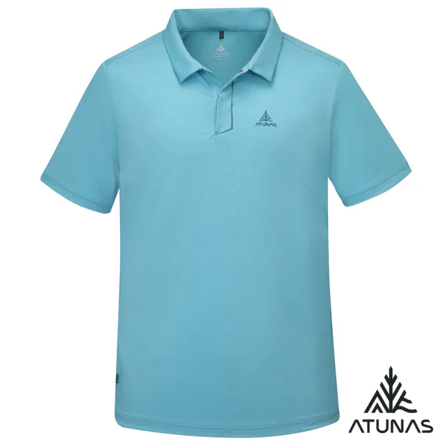 【ATUNAS 歐都納】女男款排汗透氣短袖POLO衫(A8款/防曬抗UV/戶外休閒/旅遊/日常穿搭)