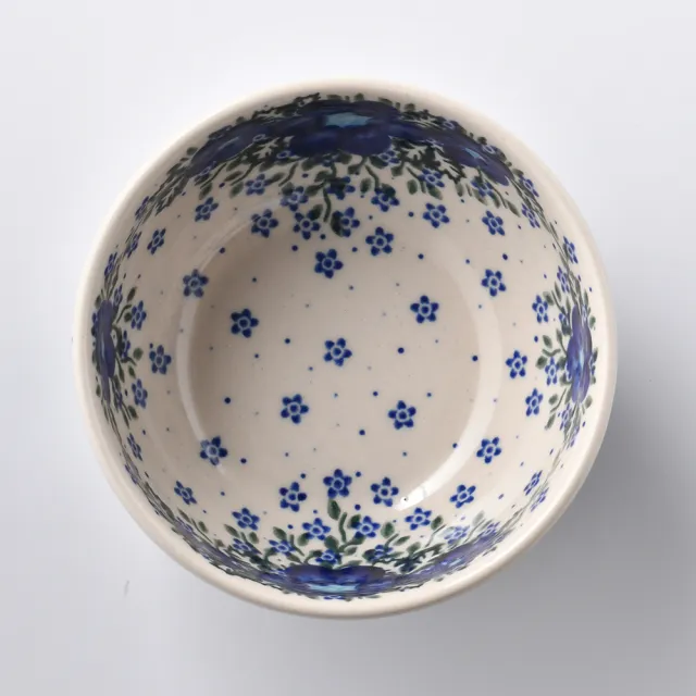 【美學生活 波蘭陶】波蘭陶 Vena  沙拉碗 餐碗 湯碗 13.5cm 波蘭手工製(青花涼夏系列)