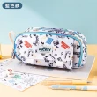 【Disney 迪士尼】趣味米奇米妮手提多層大容量筆袋(鉛筆盒/筆盒)