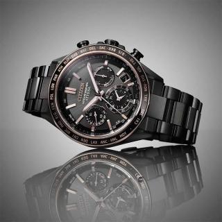 【CITIZEN 星辰】ATTESA GPS 對時 光動能腕錶 男錶 手錶 鈦金屬錶-44.6mm黑 禮物(CC4074-61W)