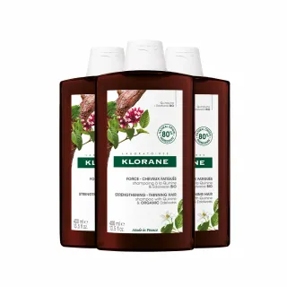 【KLORANE 蔻蘿蘭官方直營】3入組 植萃洗髮精400ml(養髮/控油)
