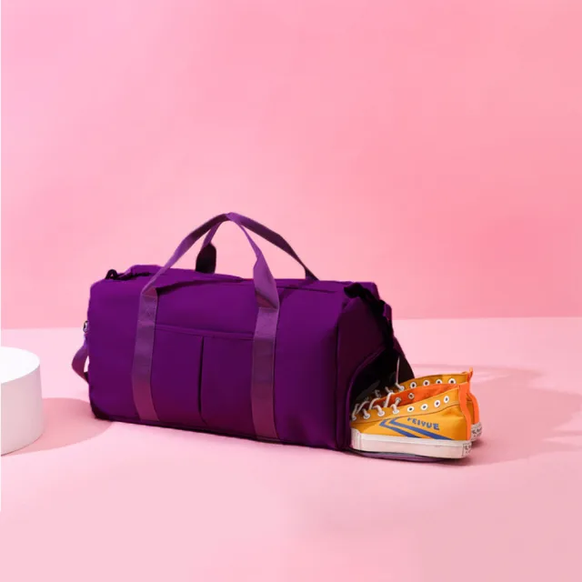 【樂居家】大容量乾溼分離運動包(健身包 游泳袋 打球袋 獨立鞋倉 旅行袋 行袋袋 拉桿包 瑜珈袋)