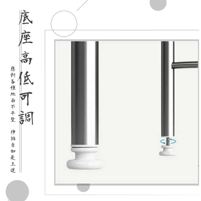 【VENCEDOR】不銹鋼二層架 落地收納架 洗衣機置物架(收納架 雜物架 馬桶架洗衣機架 洗二-2入)