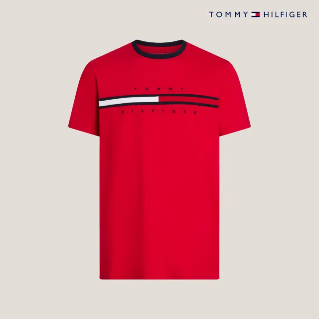 【TOMMY HILFIGER】官方旗艦館 Tino 圓領 T 恤_紅色