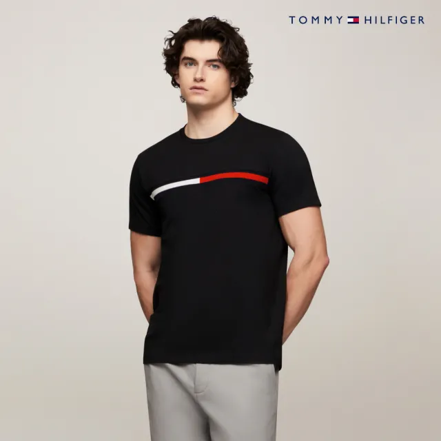 【TOMMY HILFIGER】官方旗艦館 Tino 圓領 T 恤_黑色