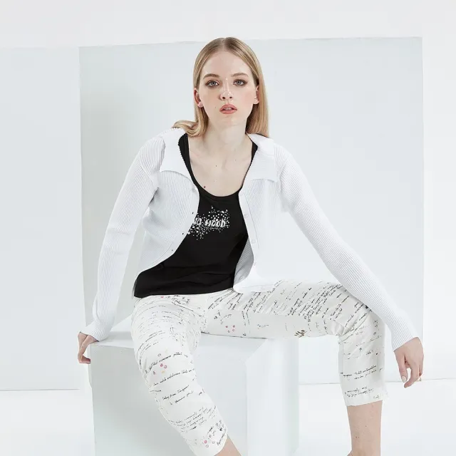 【ICHE 衣哲】Cop.Copine 法國原裝進口簡約百搭必備白色長褲