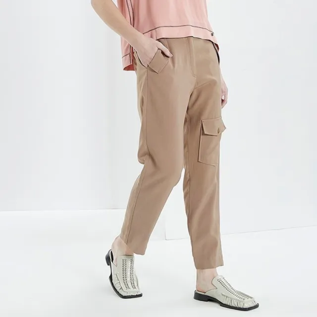 【ICHE 衣哲】Cop.Copine 法國原裝進口立體剪裁工裝工作風造型長褲