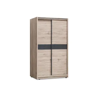 【ASSARI】北歐推門4x7尺衣櫃(寬115x深60x高200cm)
