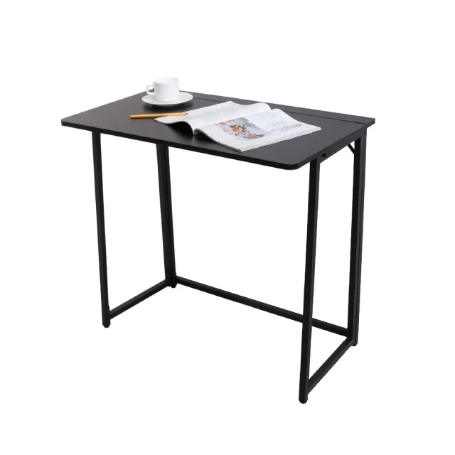 【居家cheaper】免組裝秒收摺疊桌80x46x75cm(露營桌/餐桌/書桌/電腦桌/拜拜桌/機能桌/摺疊邊桌/工作桌)