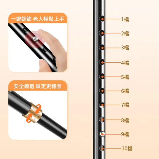 【QLZHS】鋁合金老年人專用防滑拐杖 萬向轉動手杖 四腳拐杖 輔助拐杖 伸縮拐杖 登山助力杖 手杖 助力杖