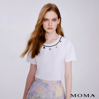 【MOMA】摩登小香時髦墜飾空氣棉上衣(兩色)