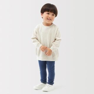 【MUJI 無印良品】幼兒高腰丹寧感全長緊身褲(黑色/深藍/暗藍)