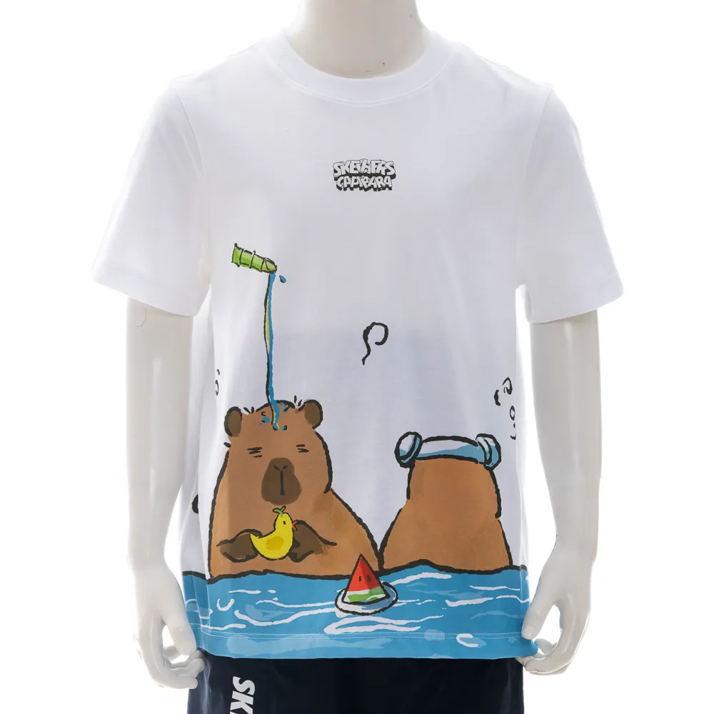 【SKECHERS】中性童短袖衣(L225K070-0019)