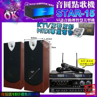 【音圓】STAR-15+NaGaSaKi DSP-X1BT+ENSING ESP-503+JSONG J-768(卡拉OK組合/音響設備)