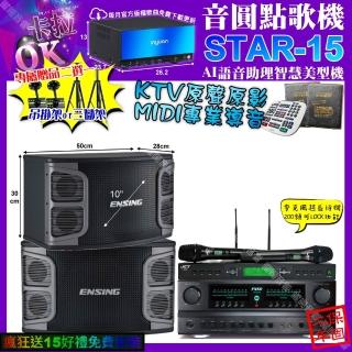 【音圓】STAR-15+FNSD FN-616+ENSING EX-250+JCT J-9953(卡拉OK組合/音響設備)