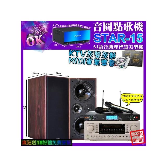 【音圓】STAR-15+TDF P-3 PRO+JCT M-808+YAKO AD-300U(卡拉OK組合/音響設備)