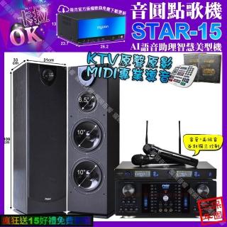 【音圓】STAR-15+FNSD HR-2502N+Pianor PA-983+J-SONG J-768(卡拉OK組合/音響設備)