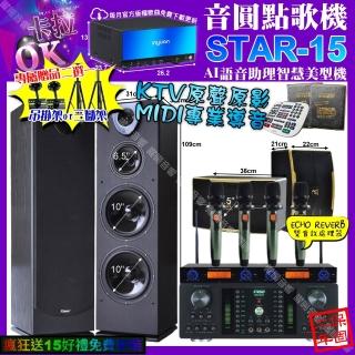【音圓】STAR-15+FNSD HR-2501N+Pianor PA-983+ROCKIT OK-600+YAKO AD-100X2(卡拉OK組合/音響設備)