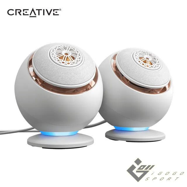 【Creative】Pebble Nova 2.0 聲道桌上型無線藍牙喇叭(同軸設計 重低音 65W PD RGB 大單體)