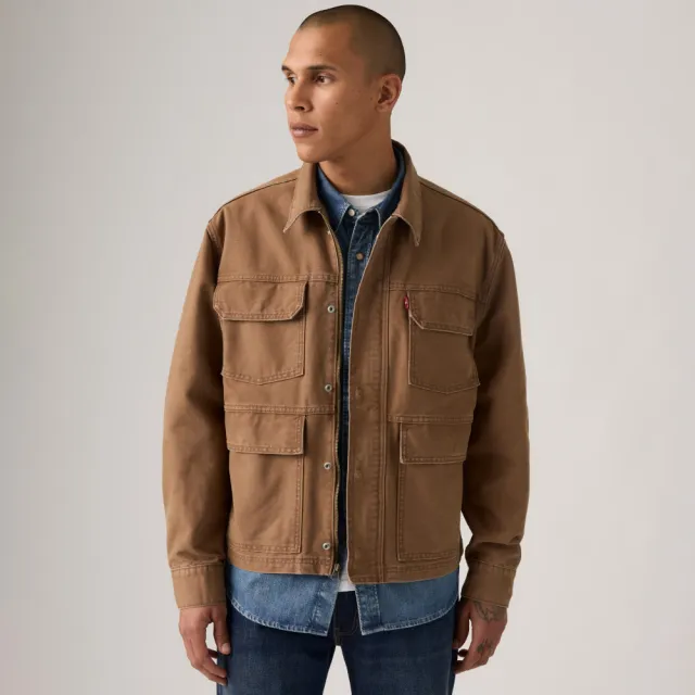 【LEVIS】工裝牛仔外套 / 經典4蓋袋 / 復古風格 男生上衣 熱賣單品 002WW-0001