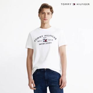 【TOMMY HILFIGER】官方旗艦館 拱形標誌 T 恤 裸色