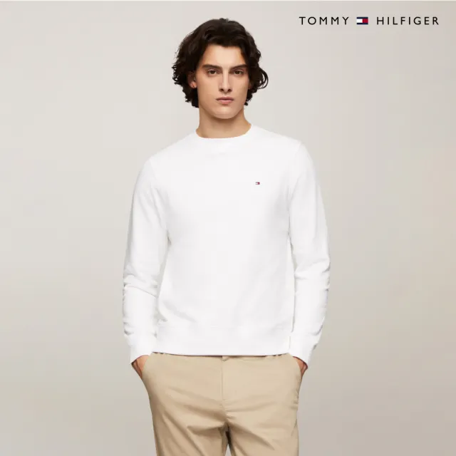 【TOMMY HILFIGER】官方旗艦館 基本款圓領衛衣 _裸色