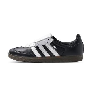 【adidas 愛迪達】Samba 女鞋 黑白色 運動 休閒 膠底 德訓鞋 板鞋 大鞋舌 休閒鞋 JI3200