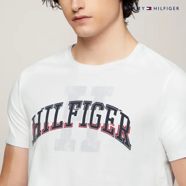【TOMMY HILFIGER】官方旗艦館 Frederick Hilfiger印花T恤_白色