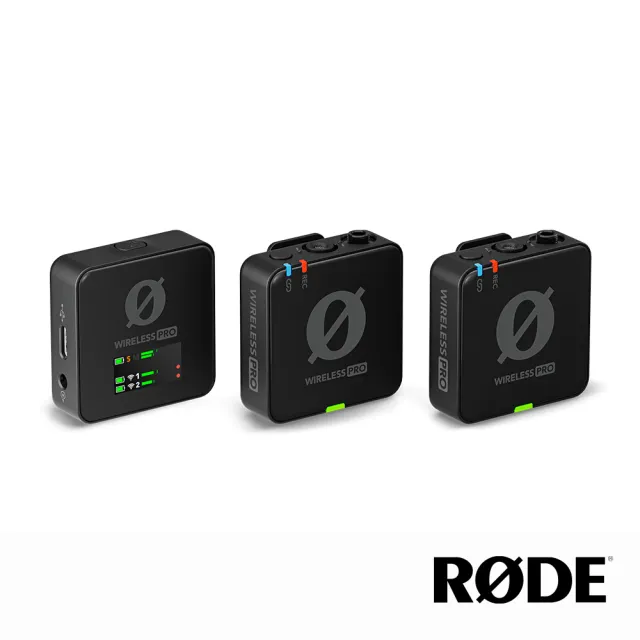 【RODE】WIRELESS PRO 一對二無線麥克風 專業版(公司貨-再送BASEUS快充數據線)