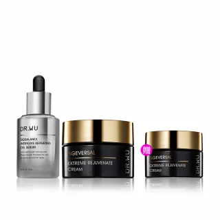 【DR.WU 達爾膚】潤澤修復抗老組(角鯊潤澤修復精華油30ML+超逆齡肌因再生精華霜50ML)
