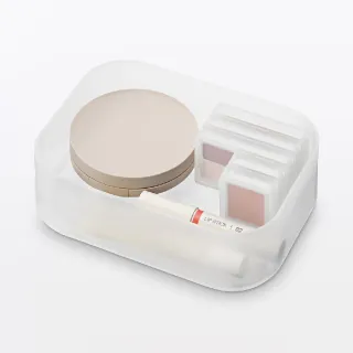 【MUJI 無印良品】含有再生聚丙烯化妝盒1/4橫型 約150x110x45mm