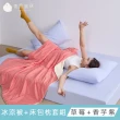 【青鳥家居】奶蓋綿綿冰涼被+涼感伸縮床包枕套組(涼夏床包涼被組/涼感組)