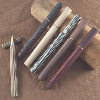 【DT&CREATION】天圓地方原木三角原子筆(原木/積層木 原子筆 送禮 自用)