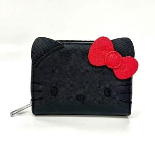 【Sleepyville Critters 酷樂村】Hello Kitty x 酷樂村 童趣造型短夾-黑色版(三麗鷗 聯名)