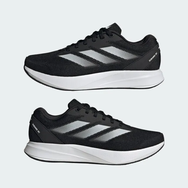 【adidas 愛迪達】Duramo RC U 男 慢跑鞋 運動鞋 跑鞋 輕量 緩震 舒適 黑 銀灰(ID2704)